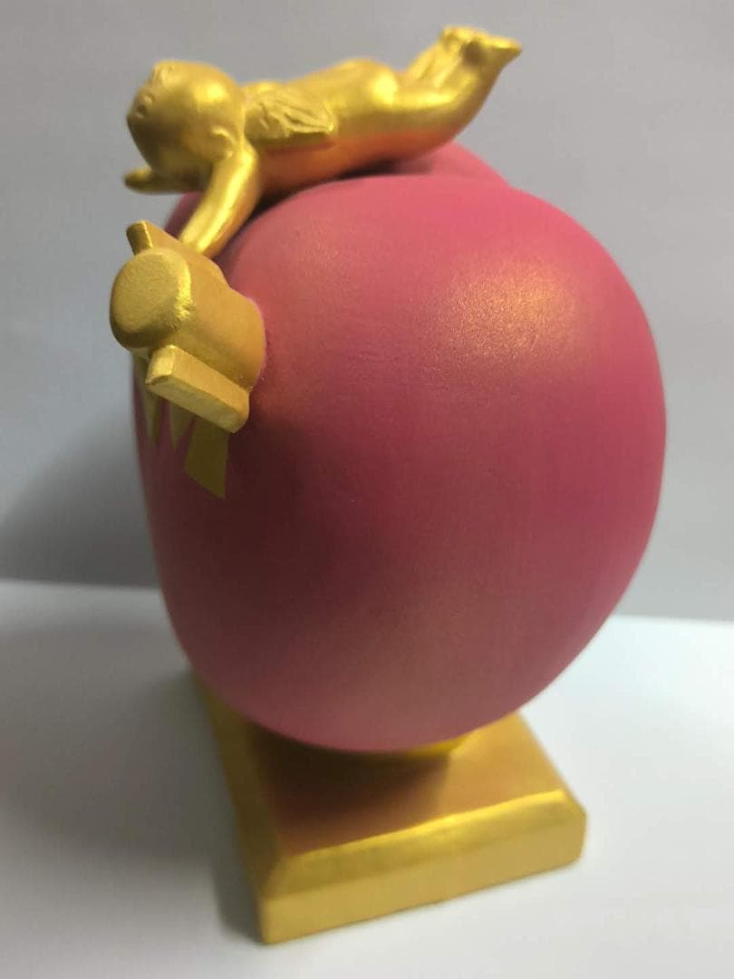 非売品 KITTE博多 開業記念 博多人形 幸運のハートエンジェルポスト型貯金箱