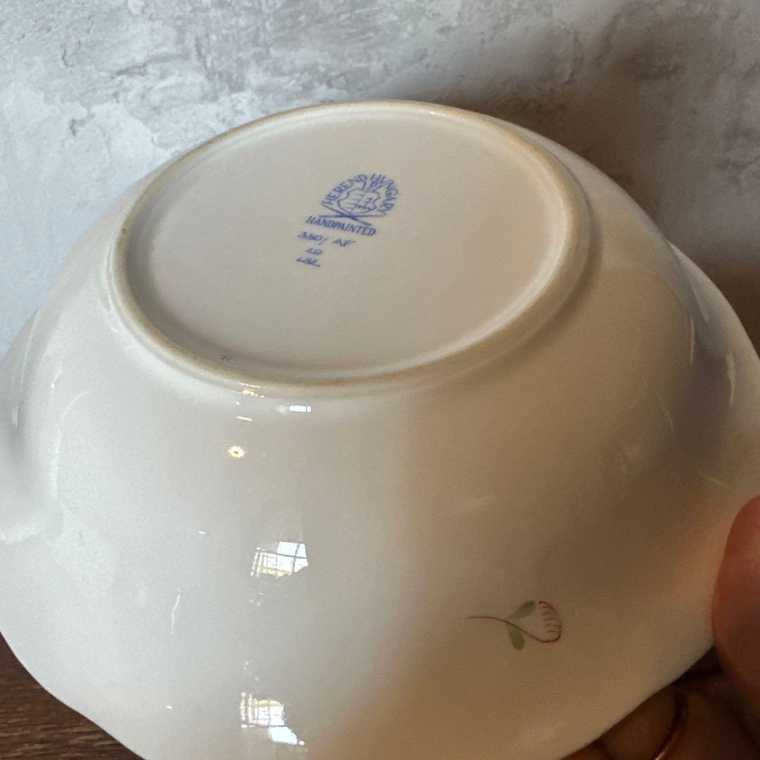 ヘレンド　アポニーフラワー　ボウル　陶器皿