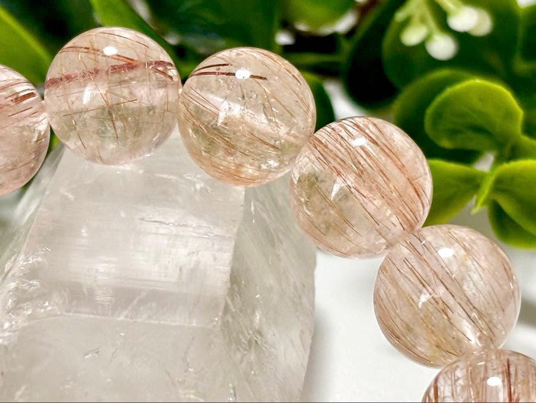 最高品質　超希少入手困難　天然石の王者　サンセットオレンジルチルクォーツのブレス