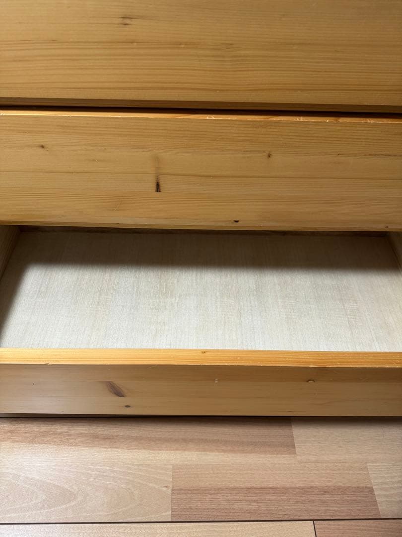 【今週末限定】無印良品 パイン材4段チェスト