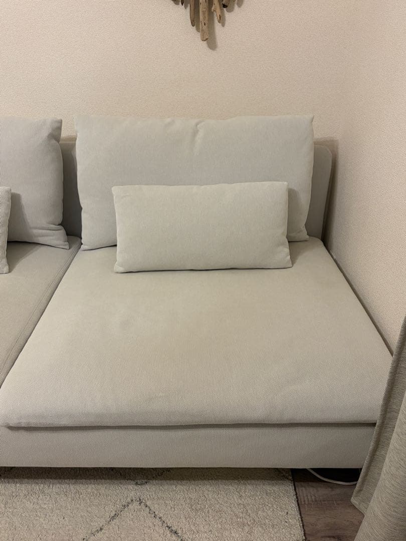 IKEA ソーデルハムン　3人掛け　フィーンスタホワイト　カバー