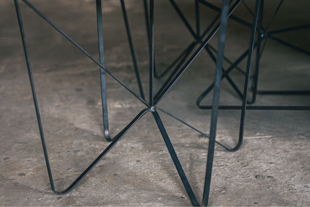 ドラム缶　リメイク　ローテーブル　グリーン×ホワイト