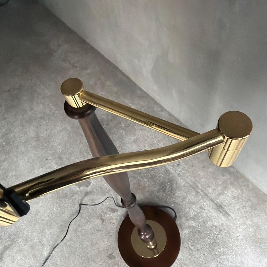 美品　幸陽製作所　ウォルナットフロアランプ　スタンド照明　間接照明