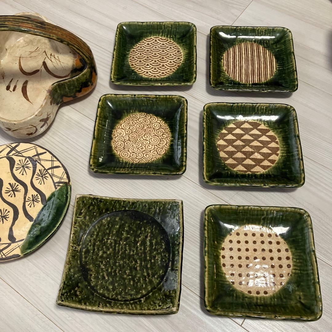 織部焼　おまとめセット 10点