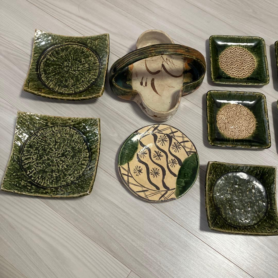 織部焼　おまとめセット 10点