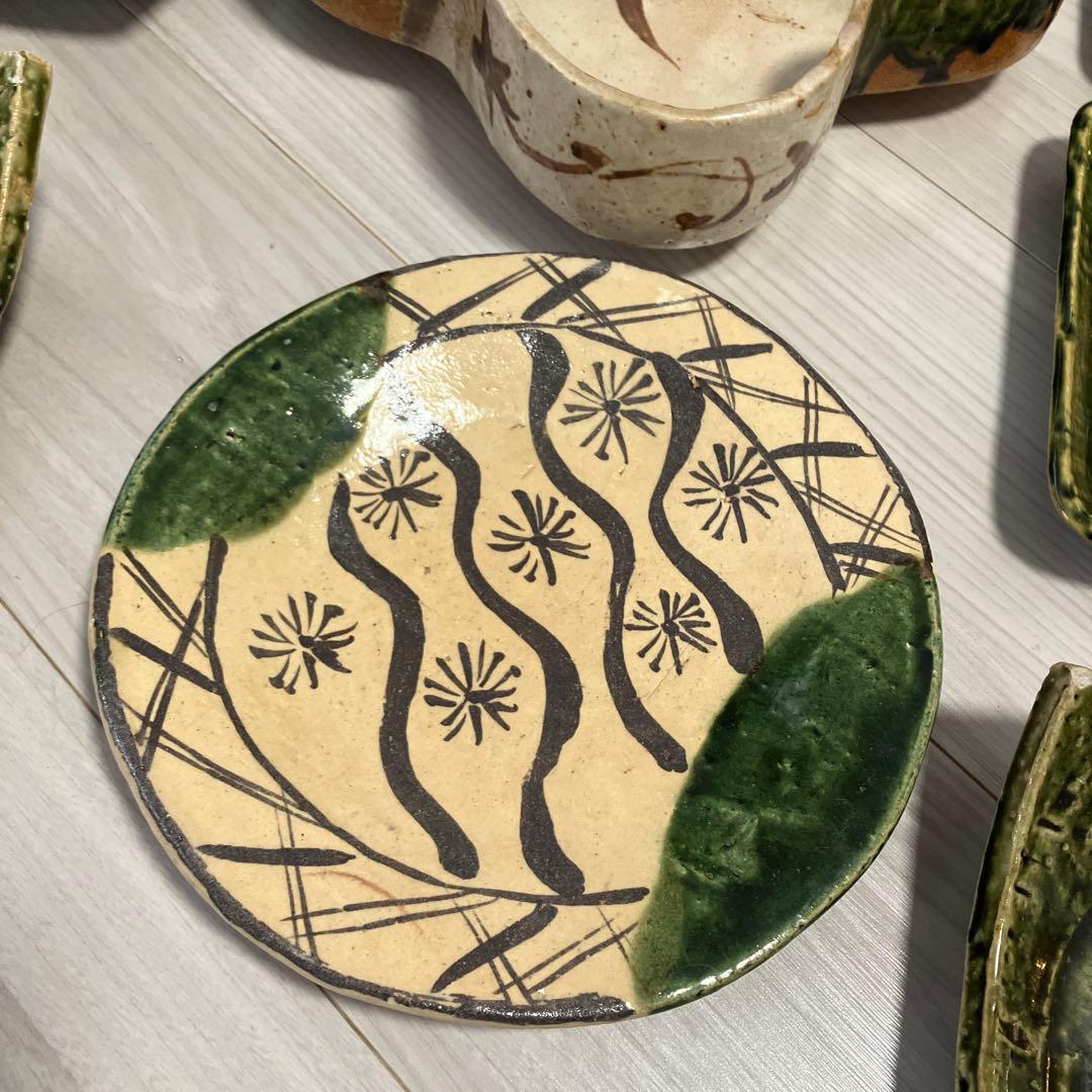 織部焼　おまとめセット 10点