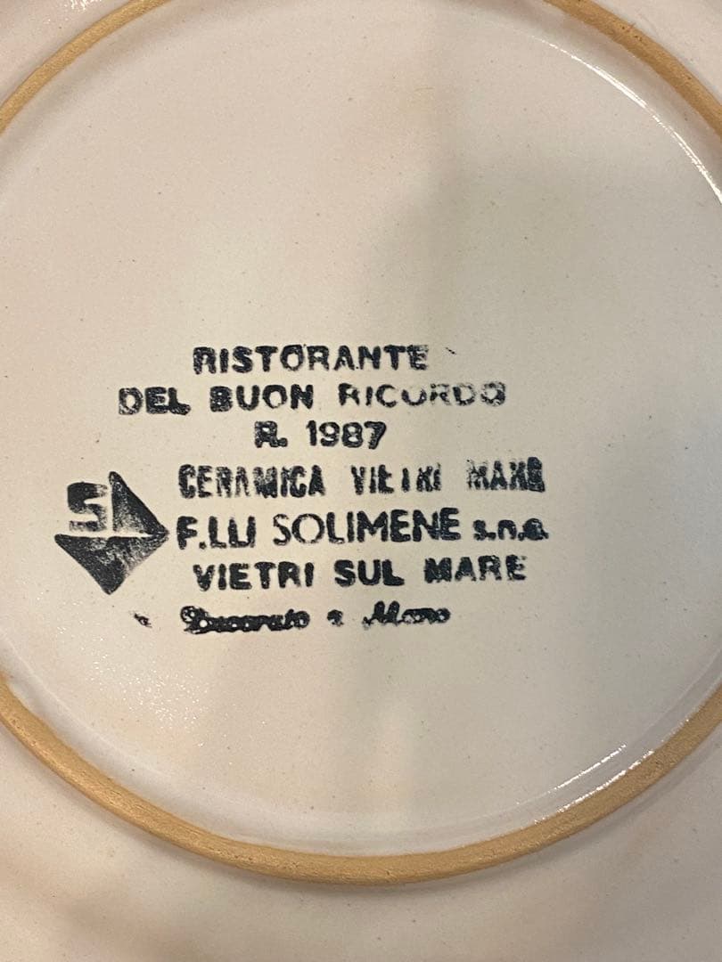 ブオンリコルド　イタリア製絵皿　1987 Salsomaggiore #78