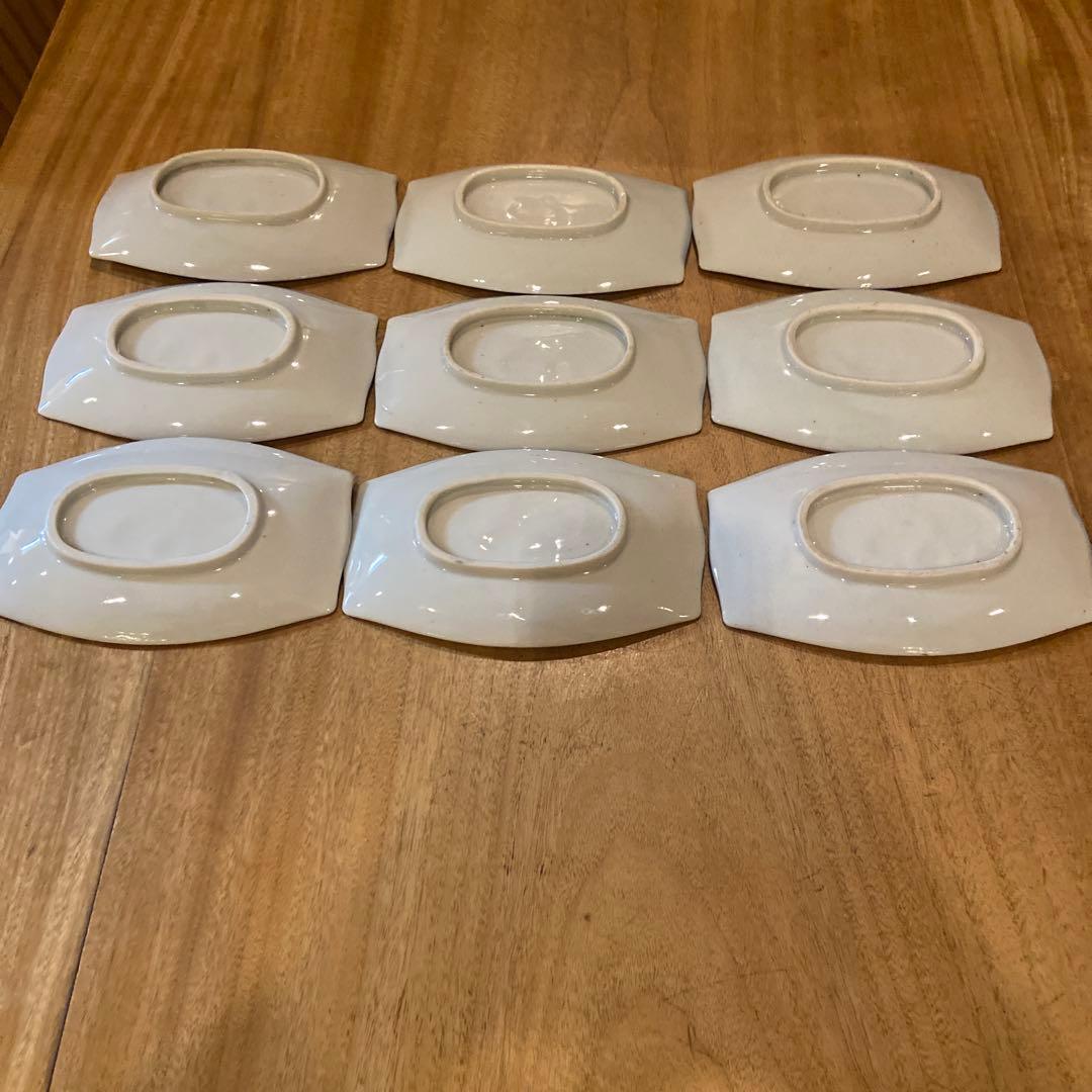 有田焼大正期祝い長皿九枚