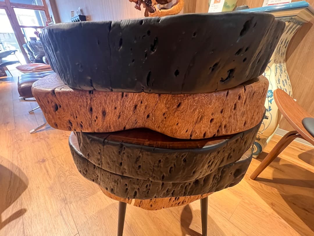 年輪コーヒーテーブル（単品）