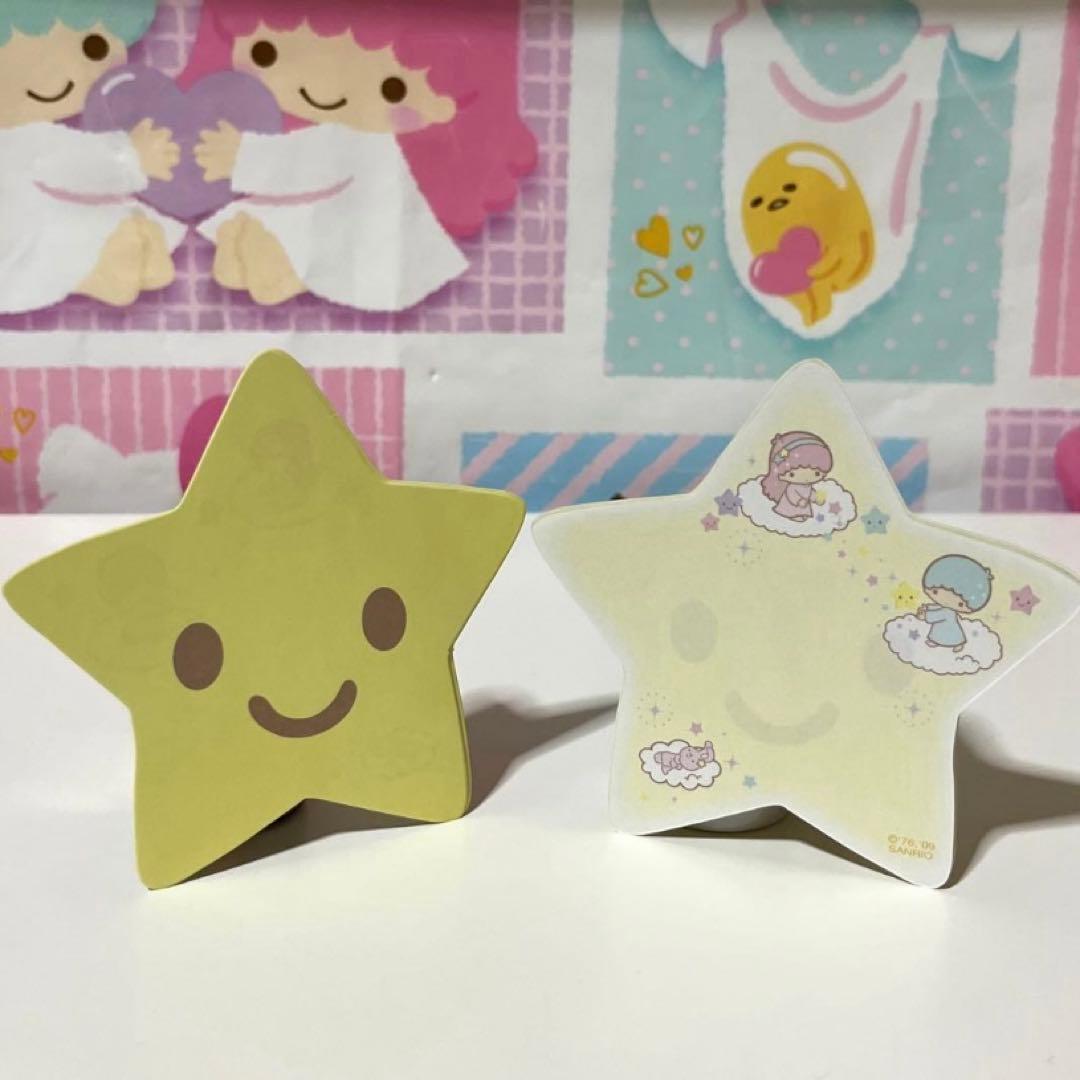 サンリオ キキララ 星型ケース入りメモ リトルツインスターズ メモ