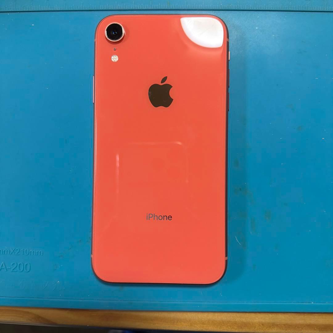 iPhone XR コーラル 64G SIMフリー バッテリー100%