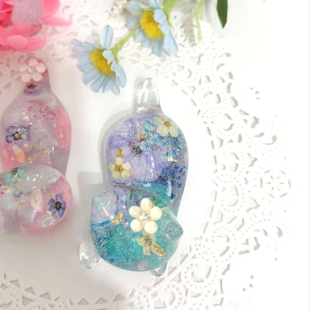 ★SALE★No.371 猫の箸置き♡固まるハーバリウム2個set