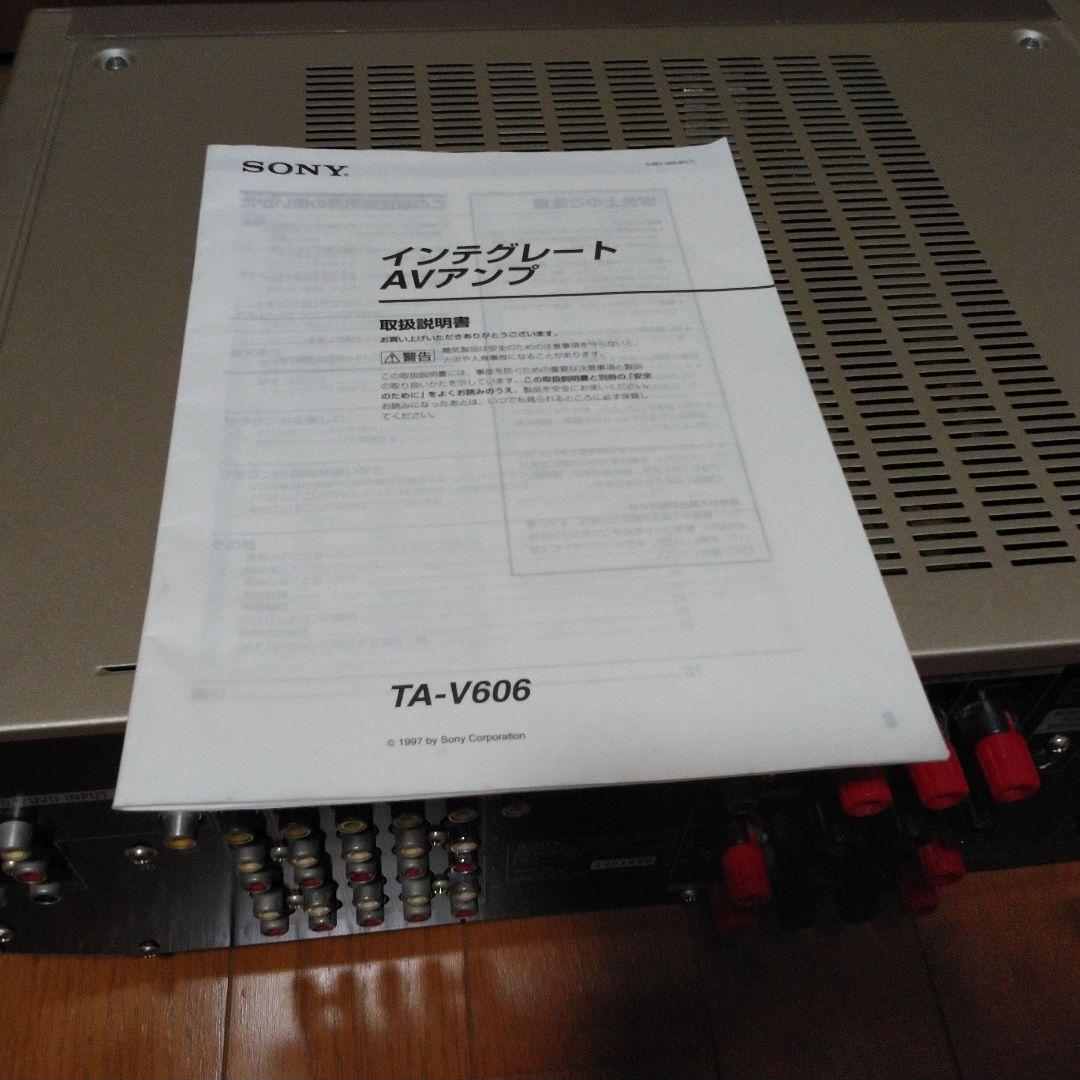 SONY TA-V606 AVアンプ 　 取説　リモコン付