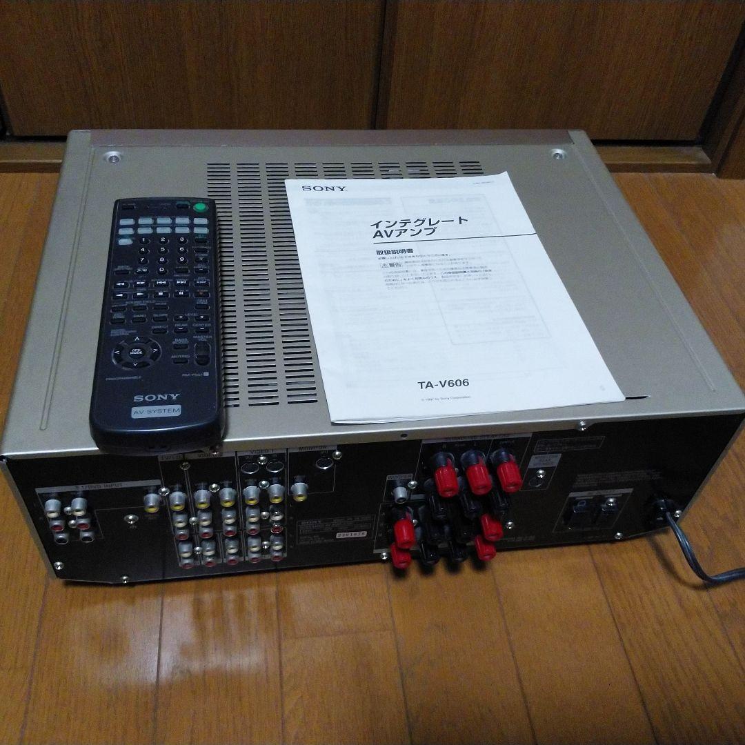 SONY TA-V606 AVアンプ 　 取説　リモコン付
