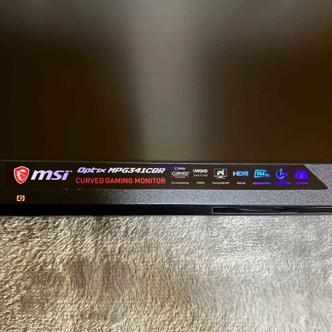 MSI MPG341CQR 34インチ UWQHD 湾曲ゲーミングモニター