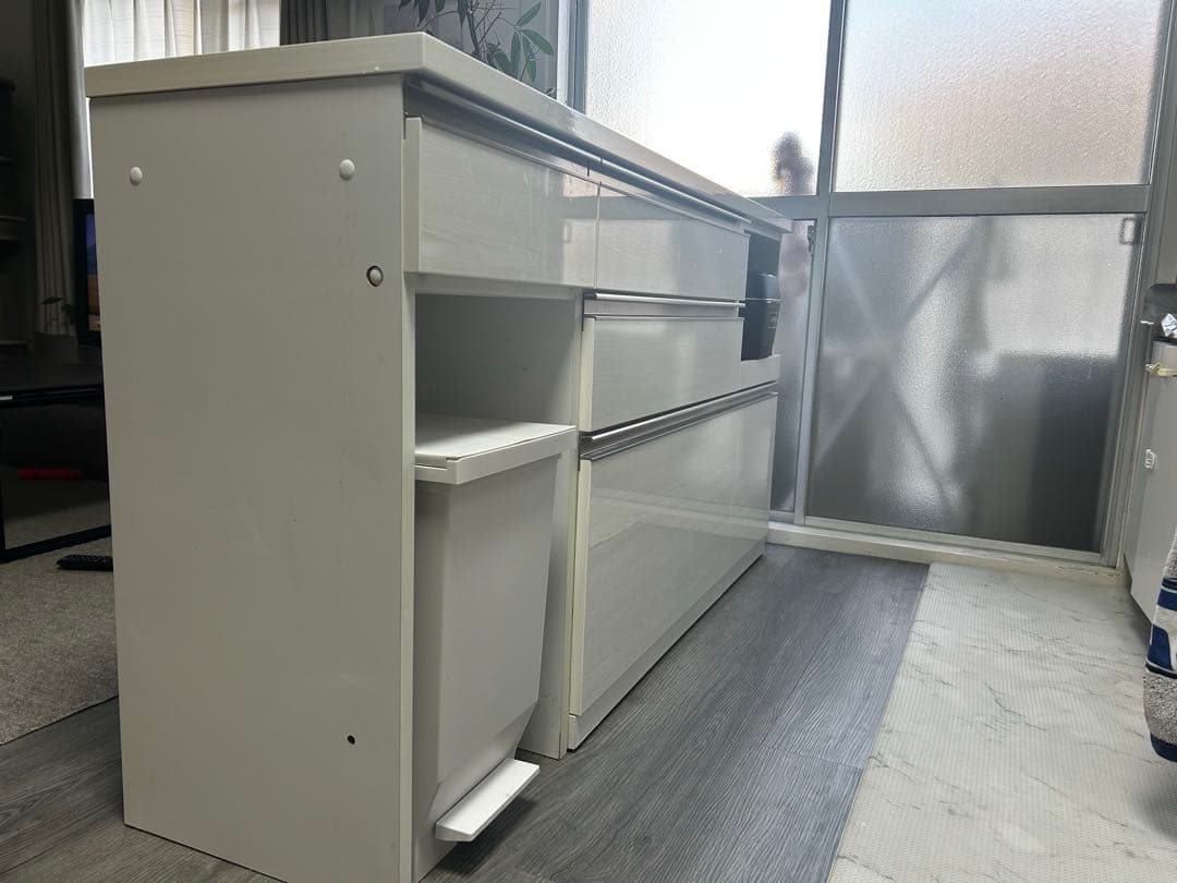 ニトリ　ホワイトキッチンカウンター