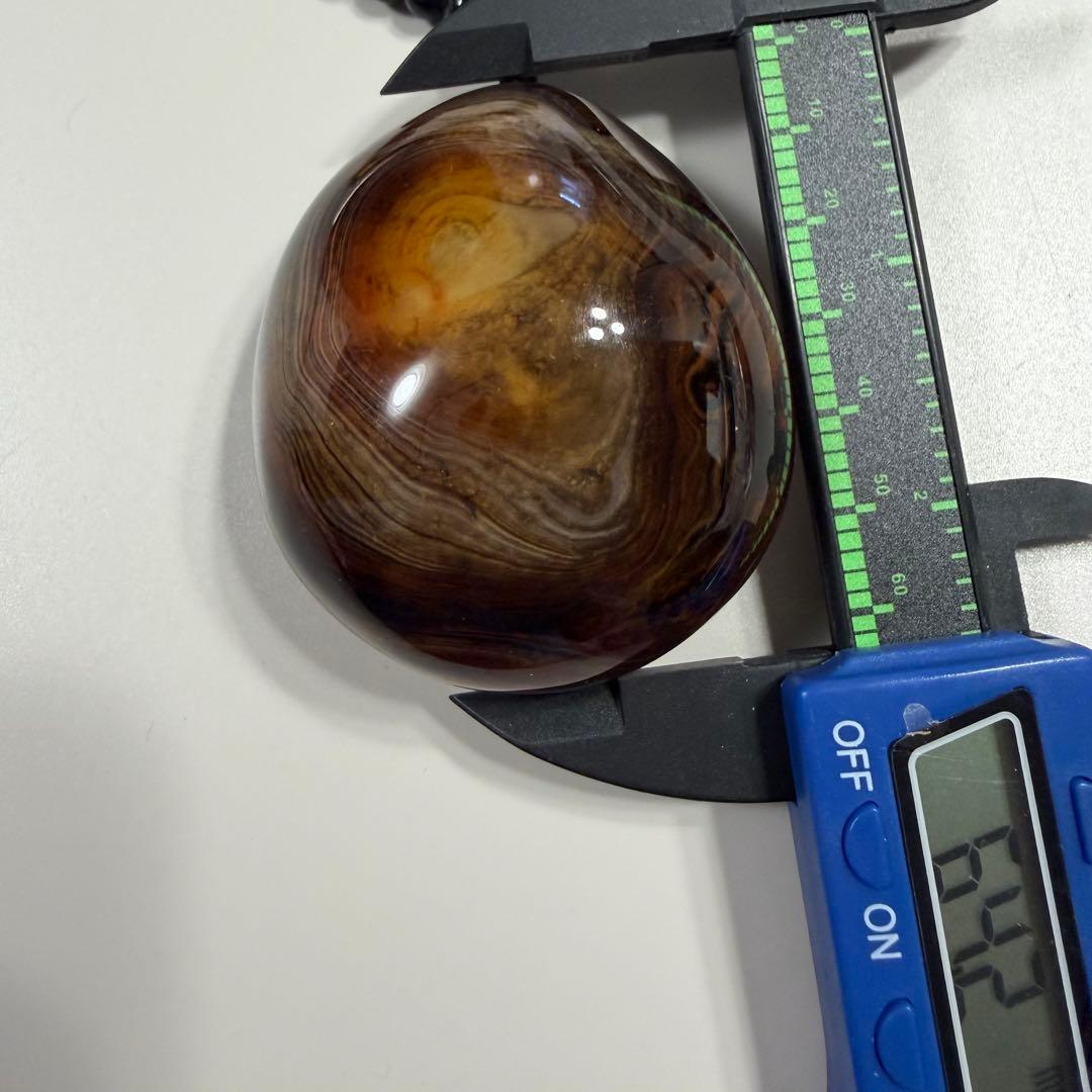 天然瑪瑙（めのう）ペンダント　182g