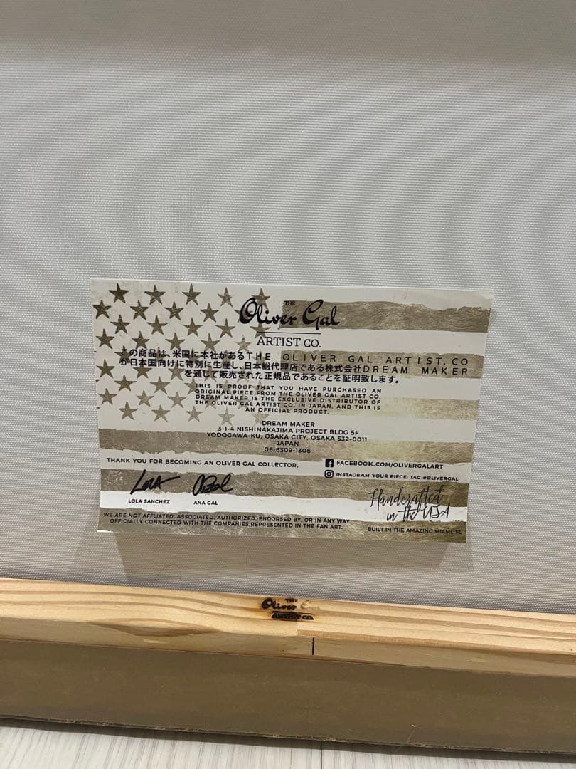 【最終値下げ】シャンデリアアート Oliver Gal