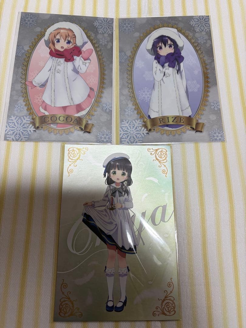 ごちうさヴァイスチノメグサインカード2点 おまけ付き