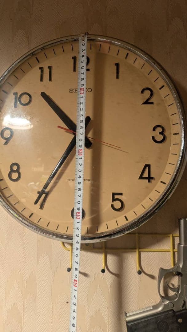 SEIKO アナログ掛時計 昭和レトロ丸時計アンティーク