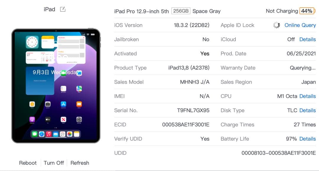 ☆美品☆iPad Pro 12.9inch 第５世代 256GB Wifiモデル