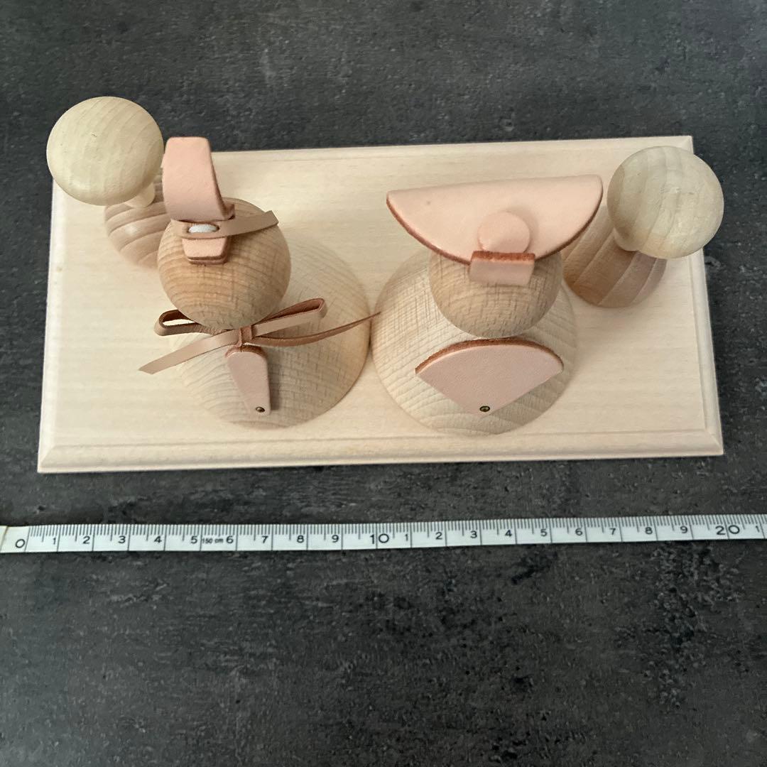 e c r u エクリュ　ohinasama お雛様　雛人形　木　作家　小型