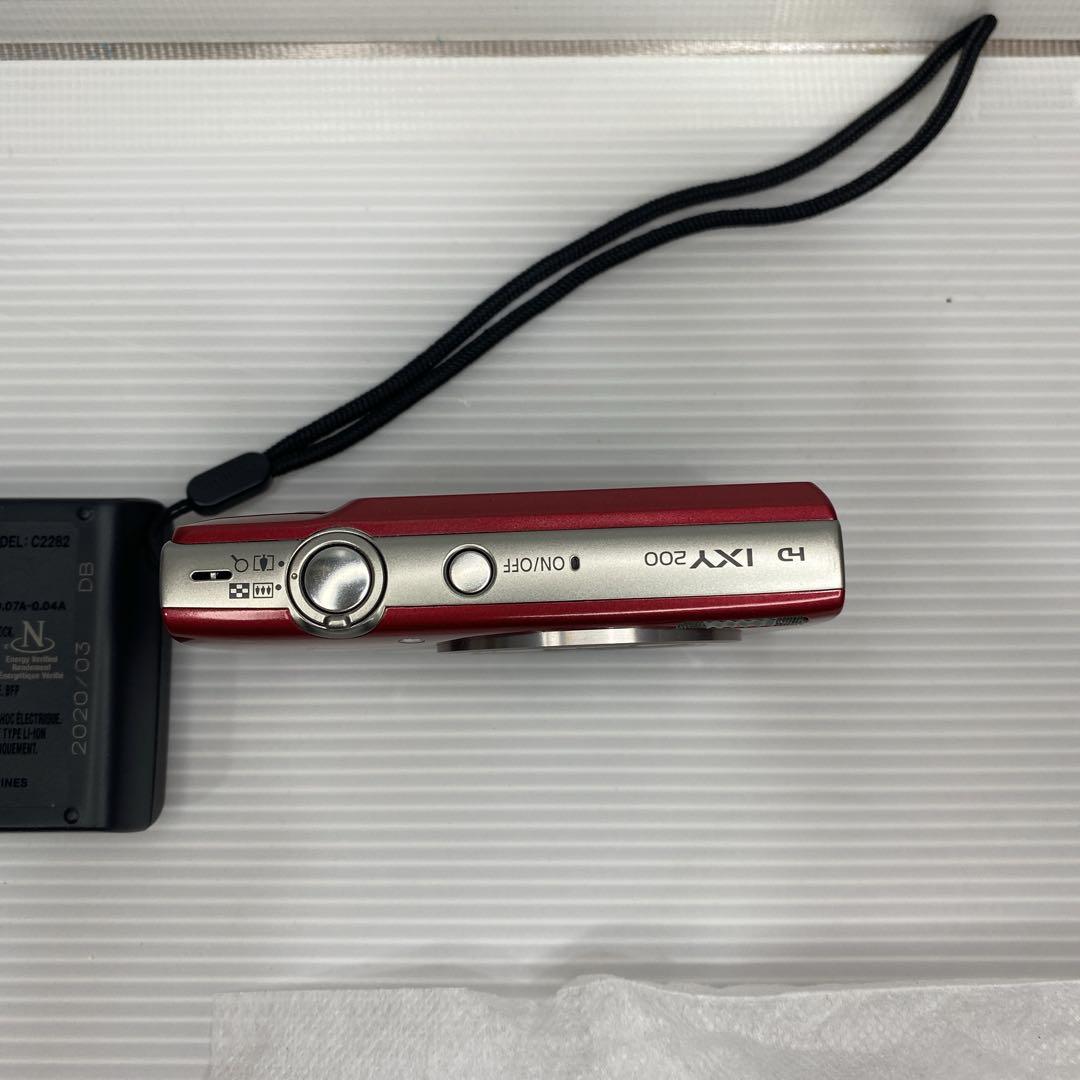 ★極美品★Canon IXY 200 レッド 付属品完備 コンデジ 赤 キャノン