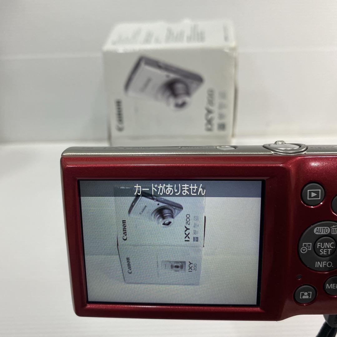 ★極美品★Canon IXY 200 レッド 付属品完備 コンデジ 赤 キャノン