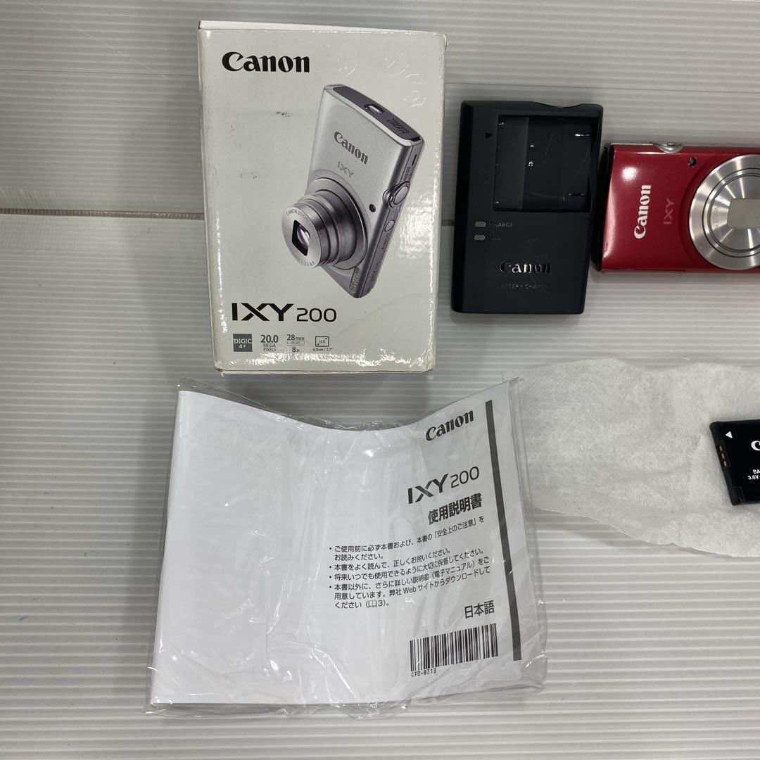 ★極美品★Canon IXY 200 レッド 付属品完備 コンデジ 赤 キャノン
