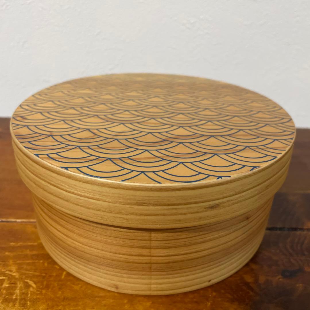 【新品・未使用】越前漆器 雅乃 青海波 日本の弁当箱 円 吉祥紋 縁起物 日本製
