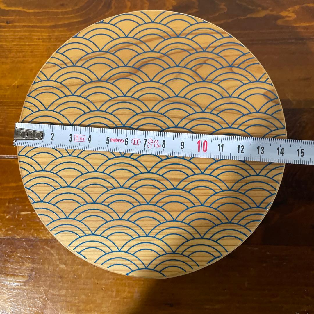 【新品・未使用】越前漆器 雅乃 青海波 日本の弁当箱 円 吉祥紋 縁起物 日本製