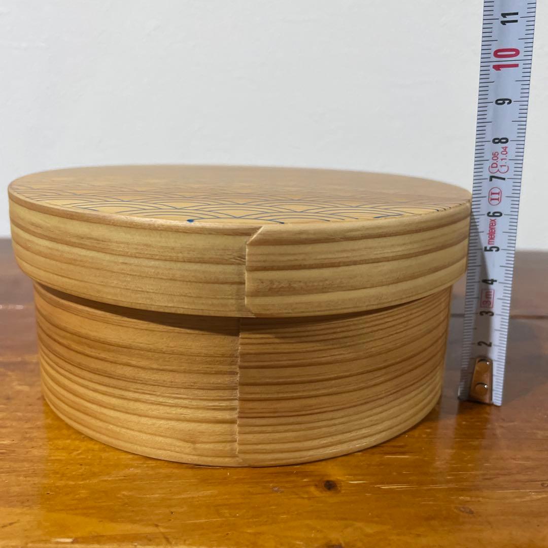 【新品・未使用】越前漆器 雅乃 青海波 日本の弁当箱 円 吉祥紋 縁起物 日本製