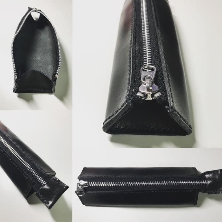 本革 ペンケース ヌメ革 生成り 筆箱 小物入れ