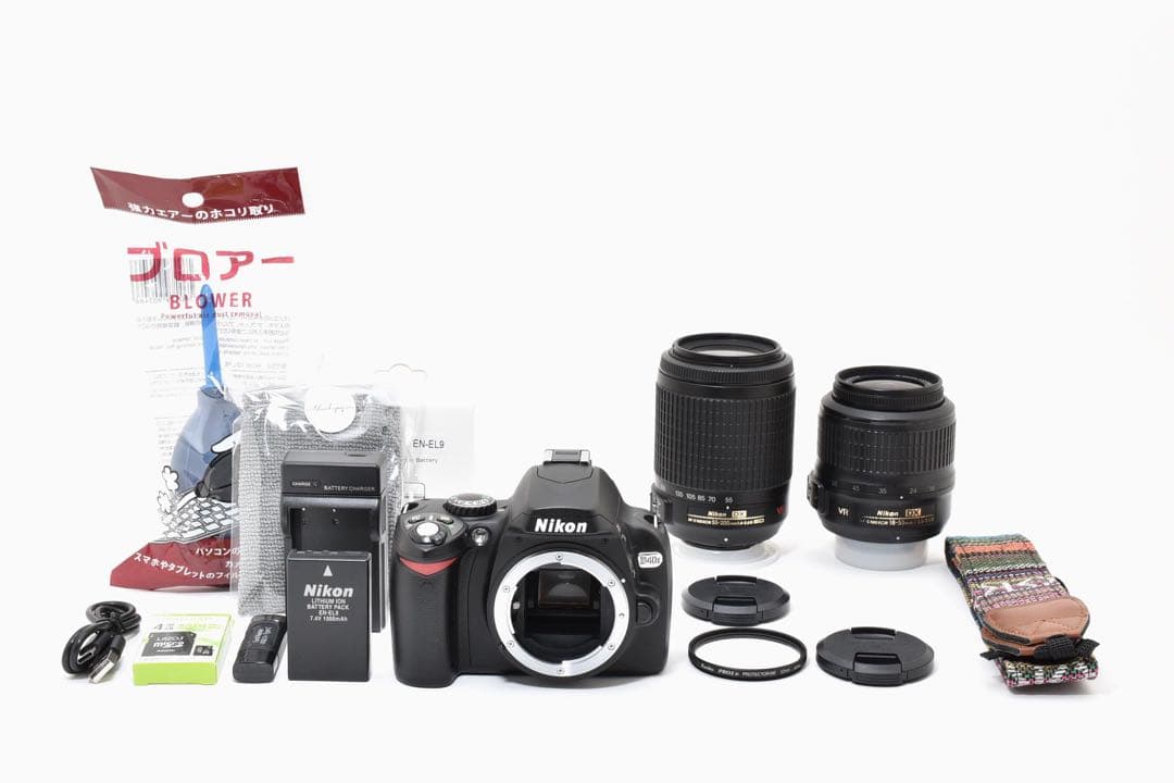 ❤️Nikon D40x❤️ダブルレンズセット　一眼レフ　ショット数新品級✨　エモ写