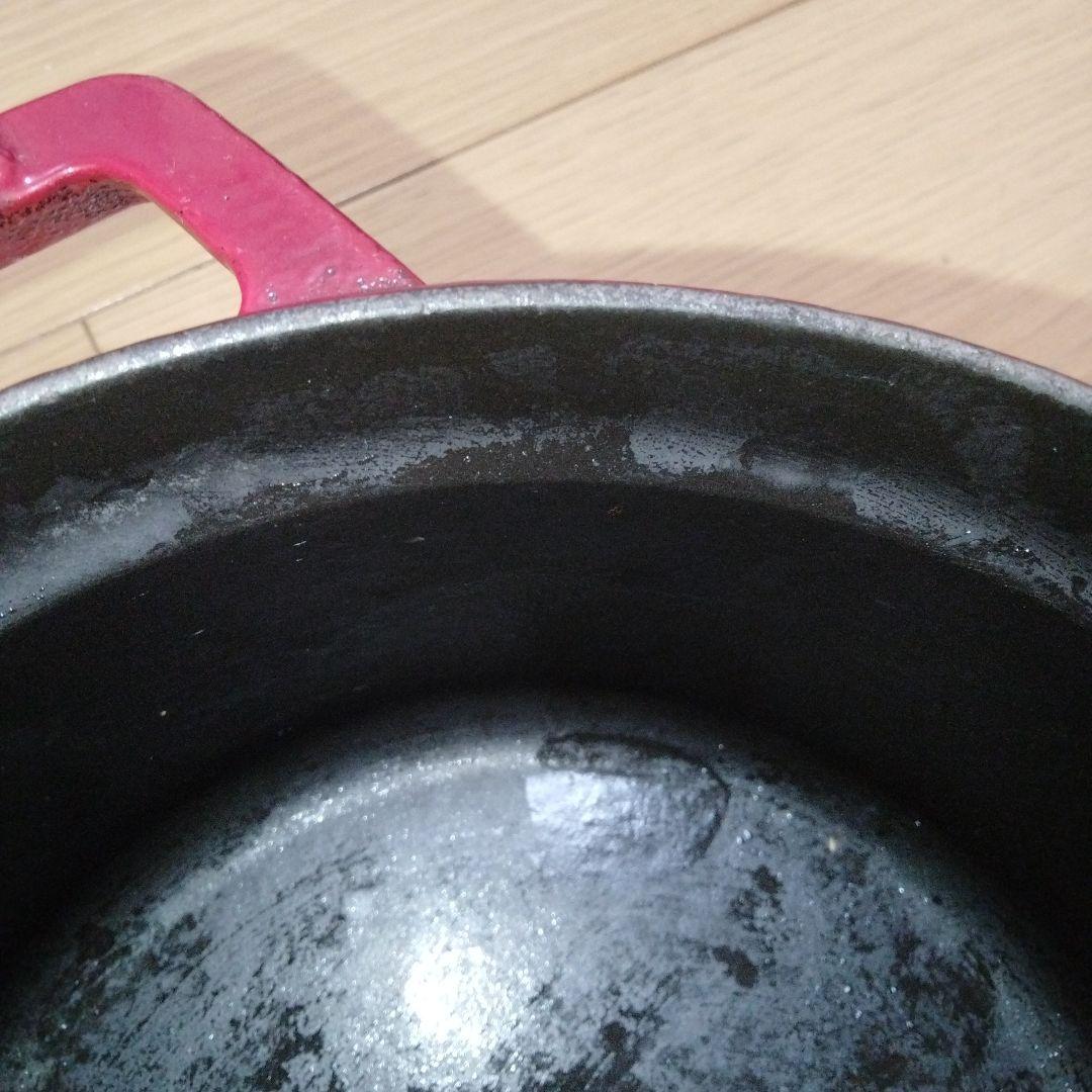 STAUB ココットラウンド 20cm チェリーレッド 両手鍋