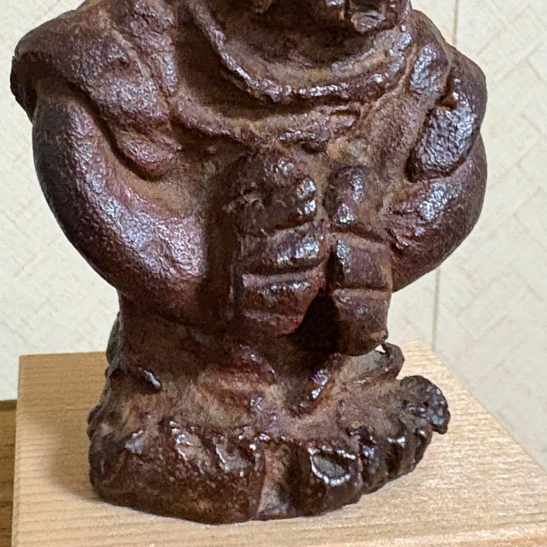 清水公照 作「獅子児」ブロンズ像 催破卵 東大寺別当　仏像　仏教美術　置物　骨董