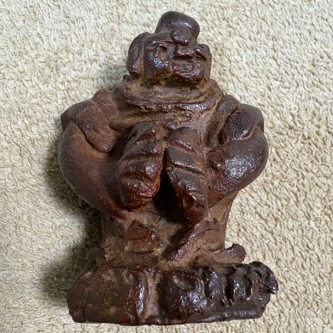 清水公照 作「獅子児」ブロンズ像 催破卵 東大寺別当　仏像　仏教美術　置物　骨董