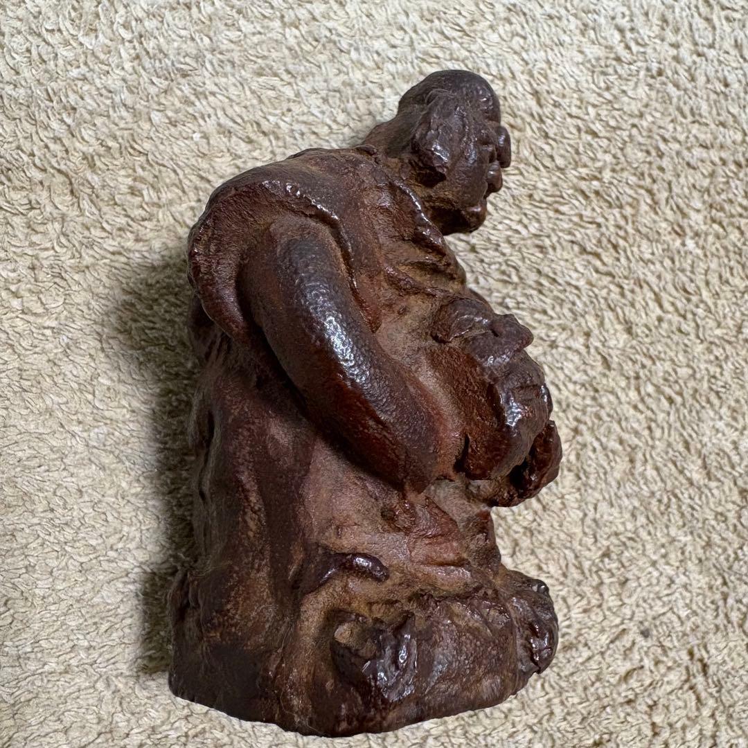 清水公照 作「獅子児」ブロンズ像 催破卵 東大寺別当　仏像　仏教美術　置物　骨董