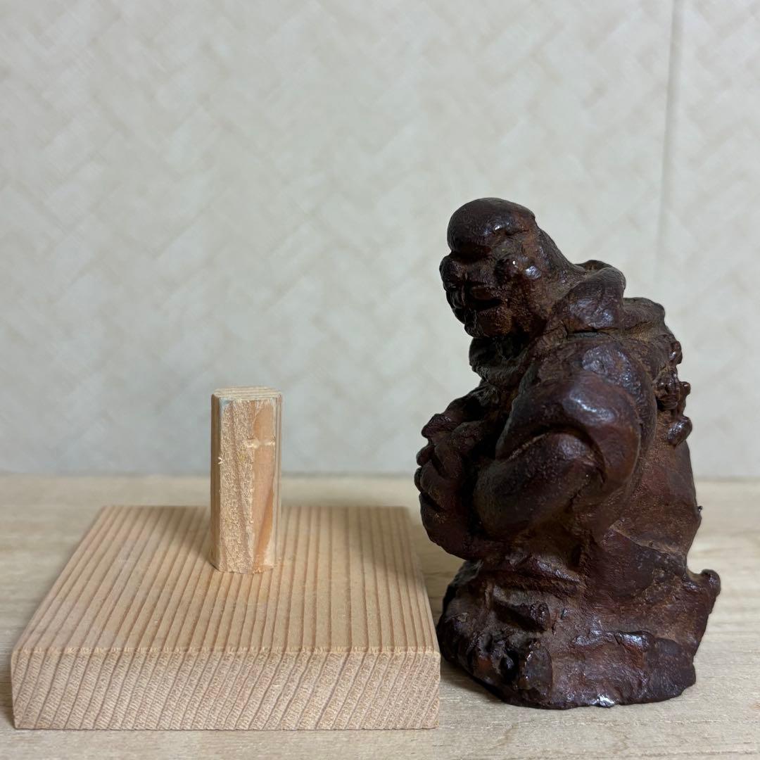 清水公照 作「獅子児」ブロンズ像 催破卵 東大寺別当　仏像　仏教美術　置物　骨董