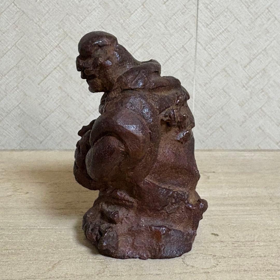 清水公照 作「獅子児」ブロンズ像 催破卵 東大寺別当　仏像　仏教美術　置物　骨董