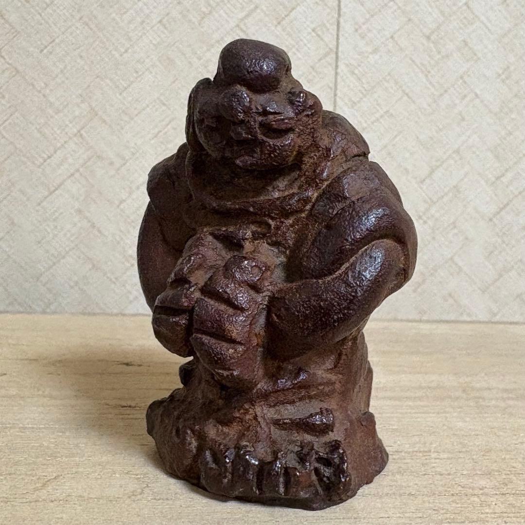 清水公照 作「獅子児」ブロンズ像 催破卵 東大寺別当　仏像　仏教美術　置物　骨董