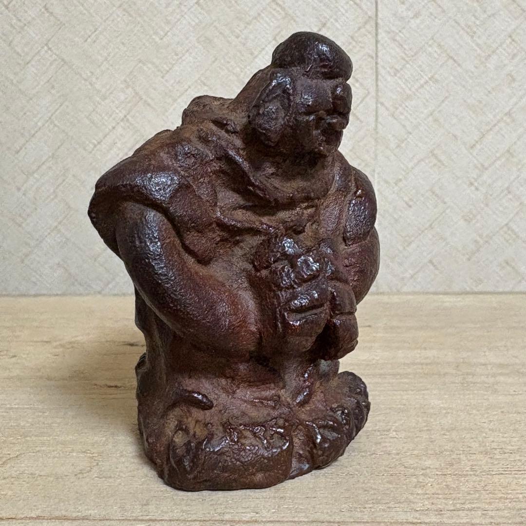 清水公照 作「獅子児」ブロンズ像 催破卵 東大寺別当　仏像　仏教美術　置物　骨董