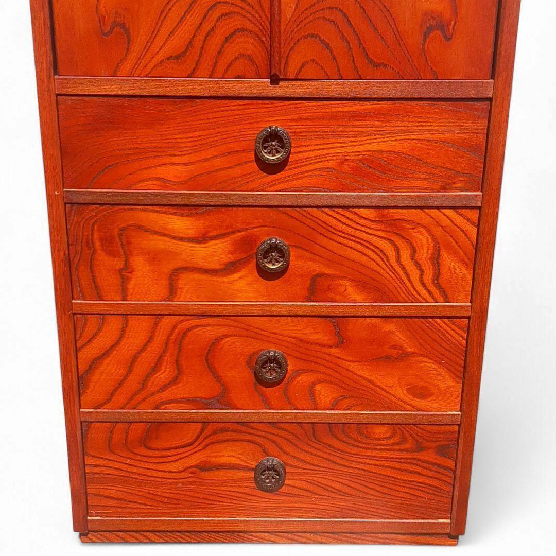 職人造り 欅(ケヤキ) 小箪笥 整理タンス 高気密仕様 幅44cm 民芸家具