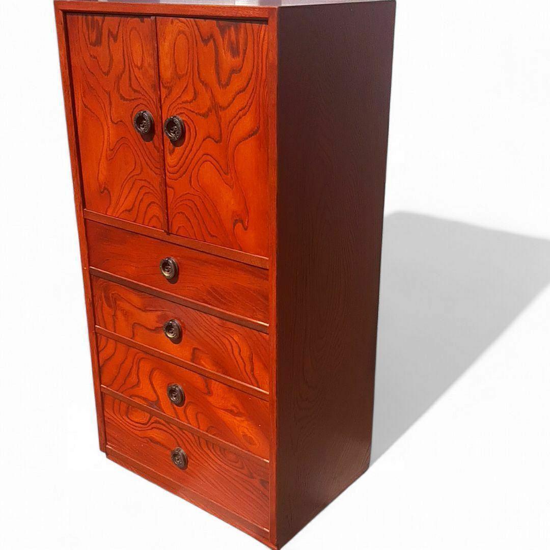 職人造り 欅(ケヤキ) 小箪笥 整理タンス 高気密仕様 幅44cm 民芸家具