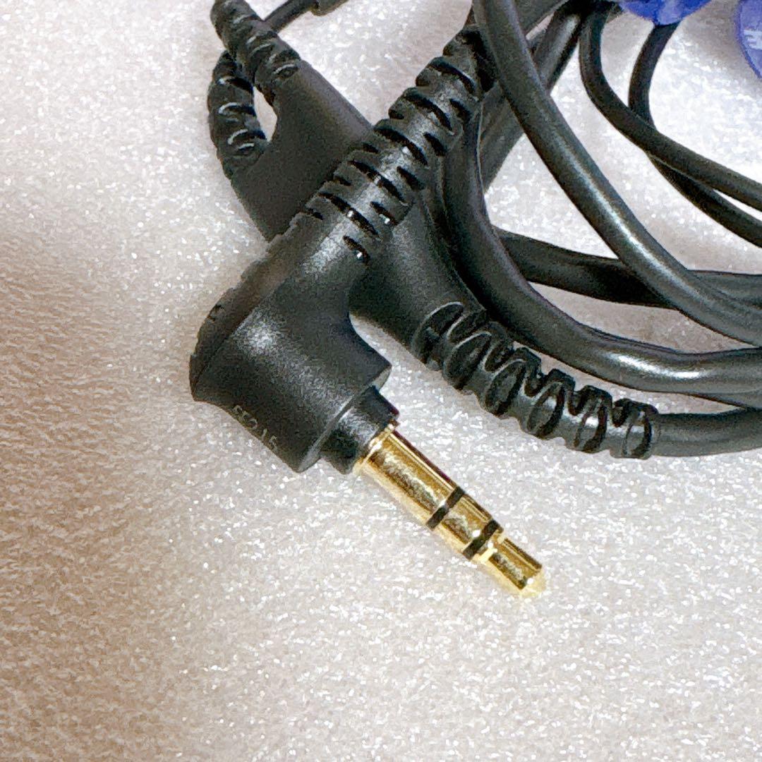 SHURE SE215有線イヤホン パープル イヤーチップ付き