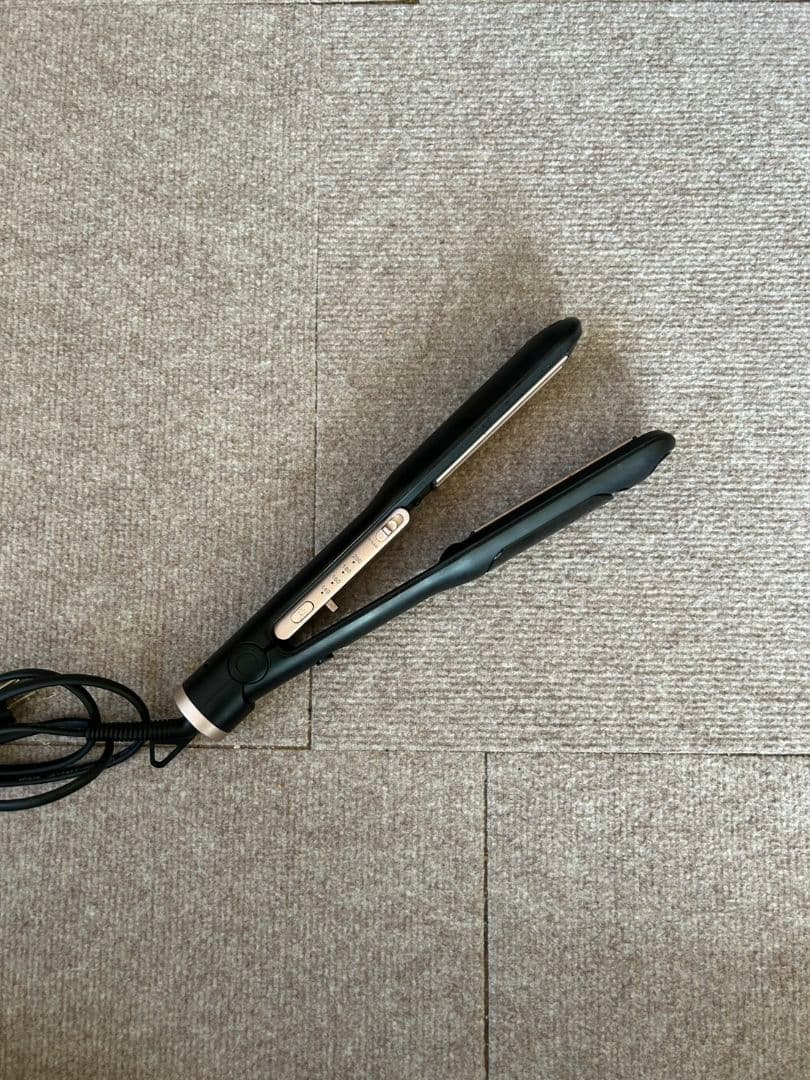icedely ブラック ストレートヘアアイロン