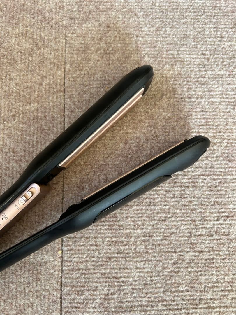 icedely ブラック ストレートヘアアイロン