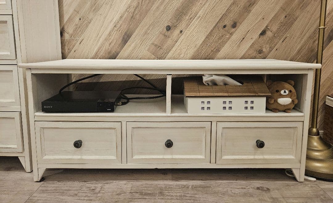 アンティークホワイト テレビ台 Mサイズ