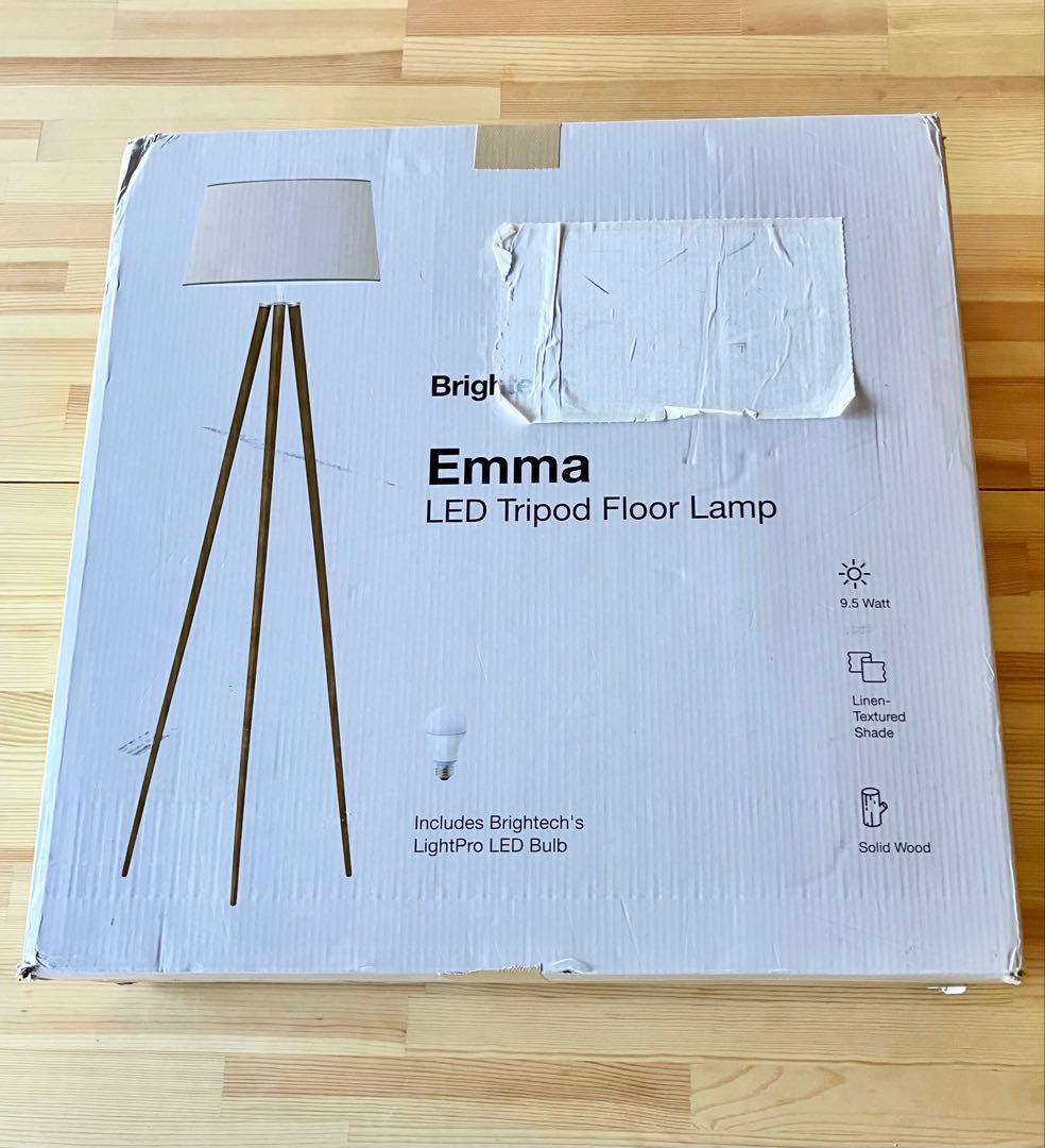 ほぼ新品 Brightech Emma LED三脚フロアランプ