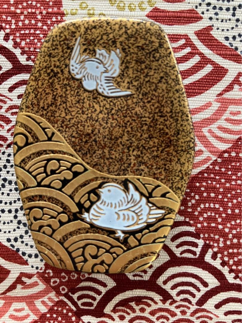 有田焼 幸楽窯 蒔絵おしどり 箸置 5個セット 桐箱入り